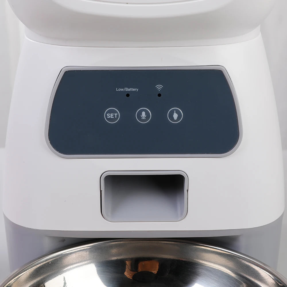 3.5L WiFi Smart Automatic Pet Feeder – Voice Recorder & Timed Food Dispenser for Cats & Dogs