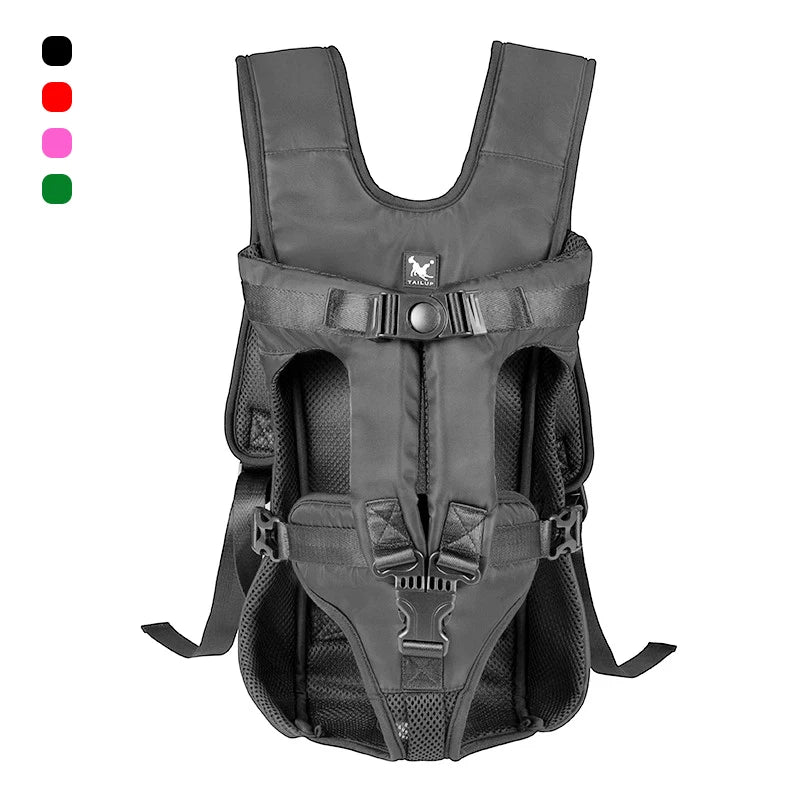 Breathable Pet Carrier Backpack – Double Shoulder Travel Bag for Dogs & Cats