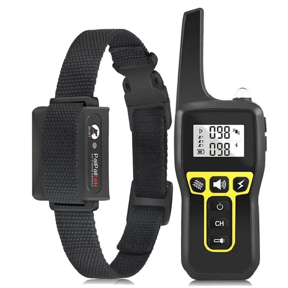1000M Waterproof Dog Training Collar – Rechargeable Shock Collar with Remote & Auto Bark Control