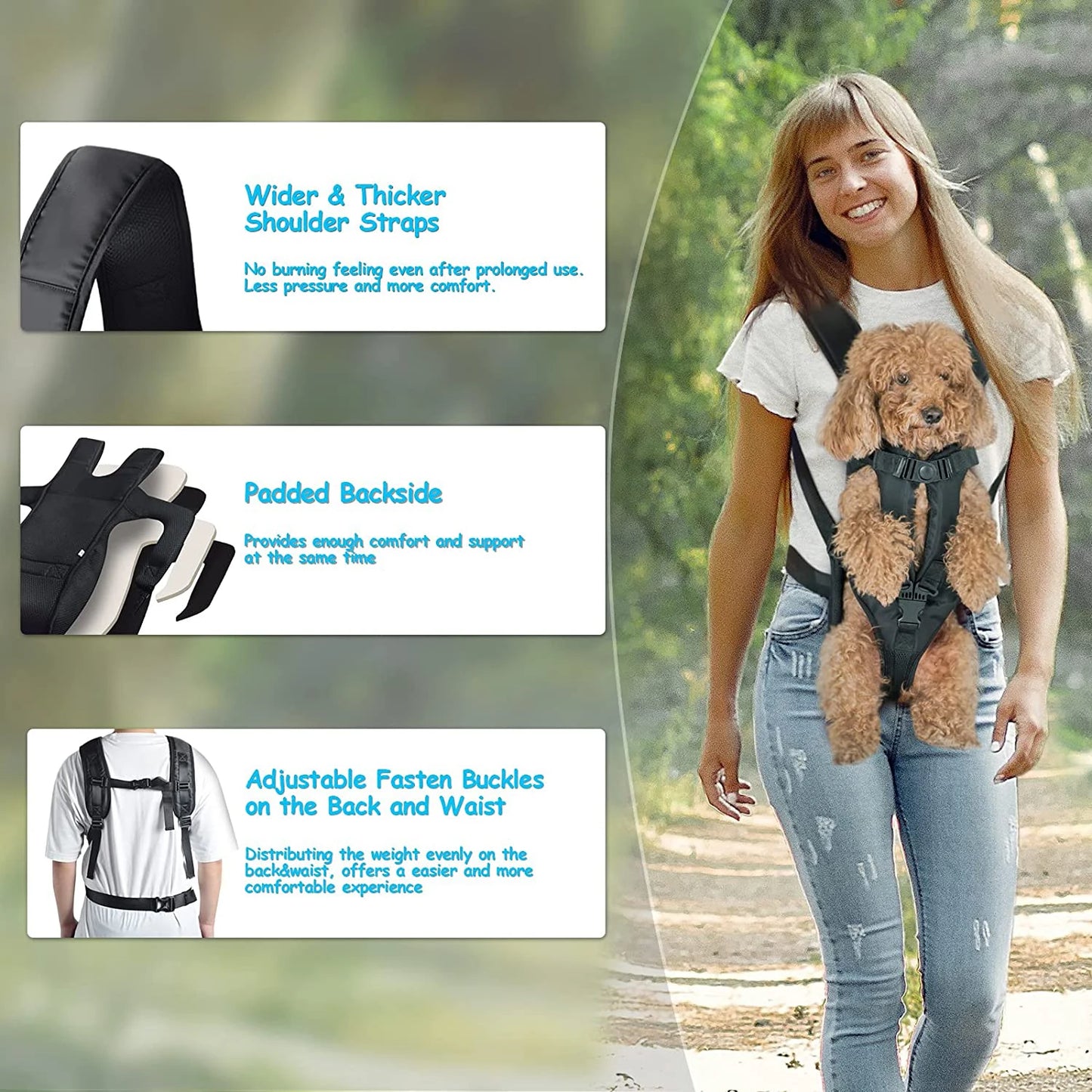 Breathable Pet Carrier Backpack – Double Shoulder Travel Bag for Dogs & Cats